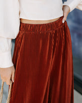 Villanueva Plisse Cropped Pants - Bronze  - SALE